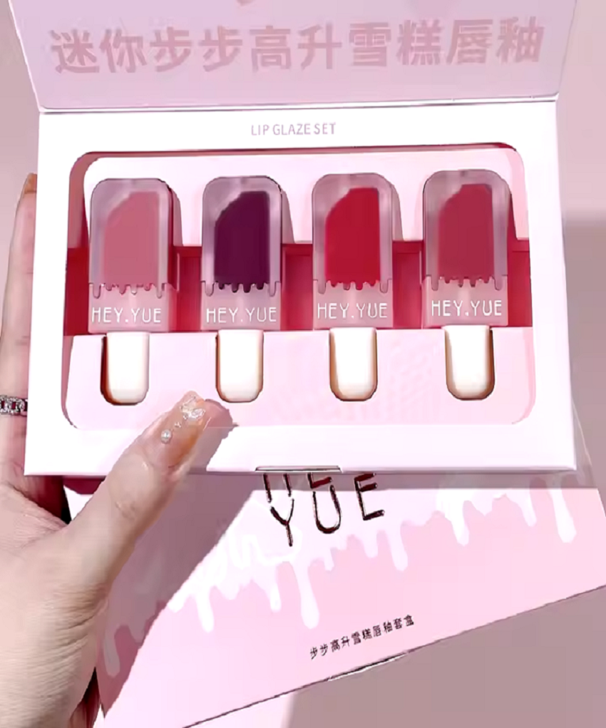 Hey Yue Lip Glaze Set Kadife Mat Tint - Görsel 6