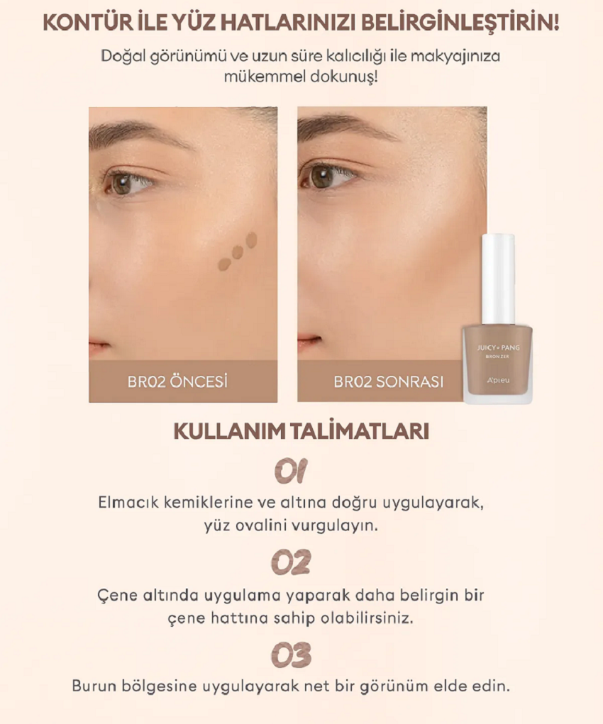 MISSHA BR02 A'PIEU Juicy-Pang Water Bronzer - Görsel 4